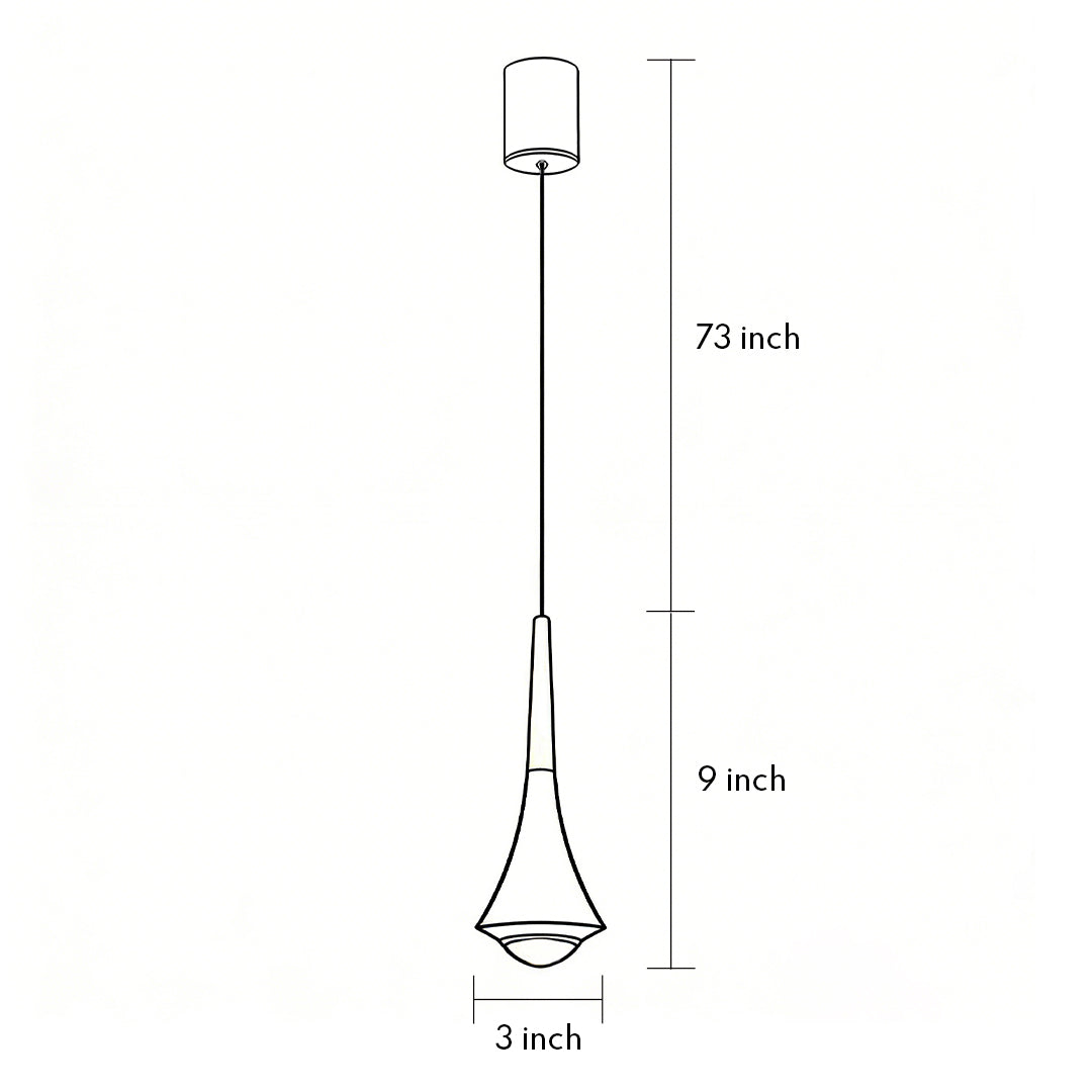 [Open-Box]Black Cone Pendant Lights Modern Creative LED Ceiling Light