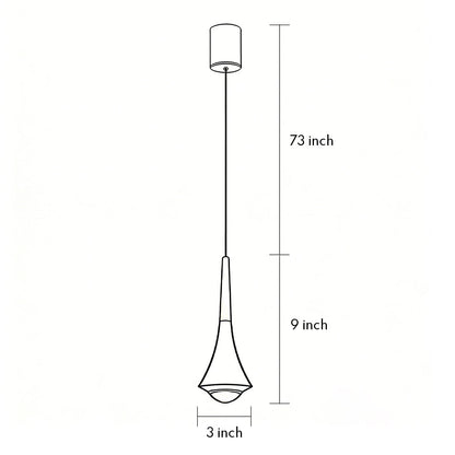 [Open-Box]Black Cone Pendant Lights Modern Creative LED Ceiling Light