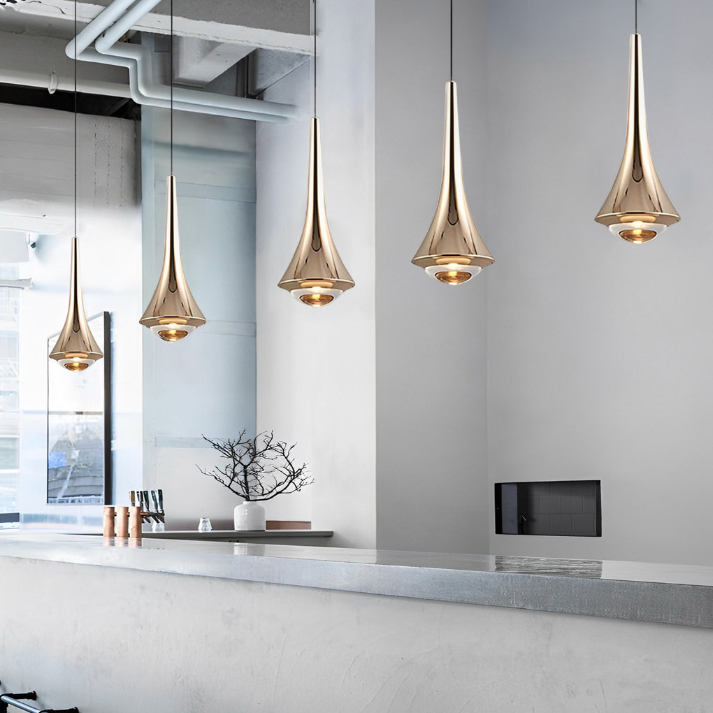 [Open-Box]Black Cone Pendant Lights Modern Creative LED Ceiling Light