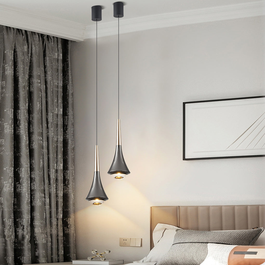 [Open-Box]Black Cone Pendant Lights Modern Creative LED Ceiling Light