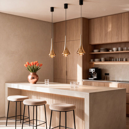 [Open-Box]Black Cone Pendant Lights Modern Creative LED Ceiling Light
