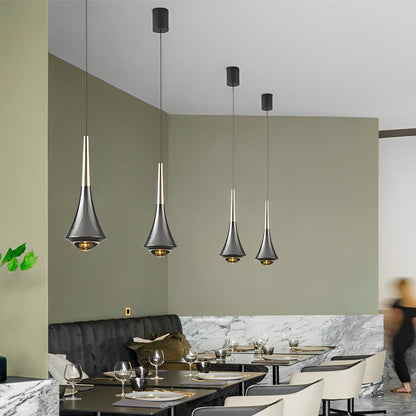 [Open-Box]Black Cone Pendant Lights Modern Creative LED Ceiling Light