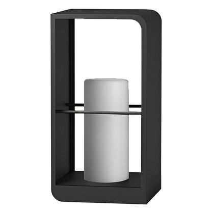 [Open-Box]Black Lantern Outdoor Light Rectangular Frame Waterproof Lamp