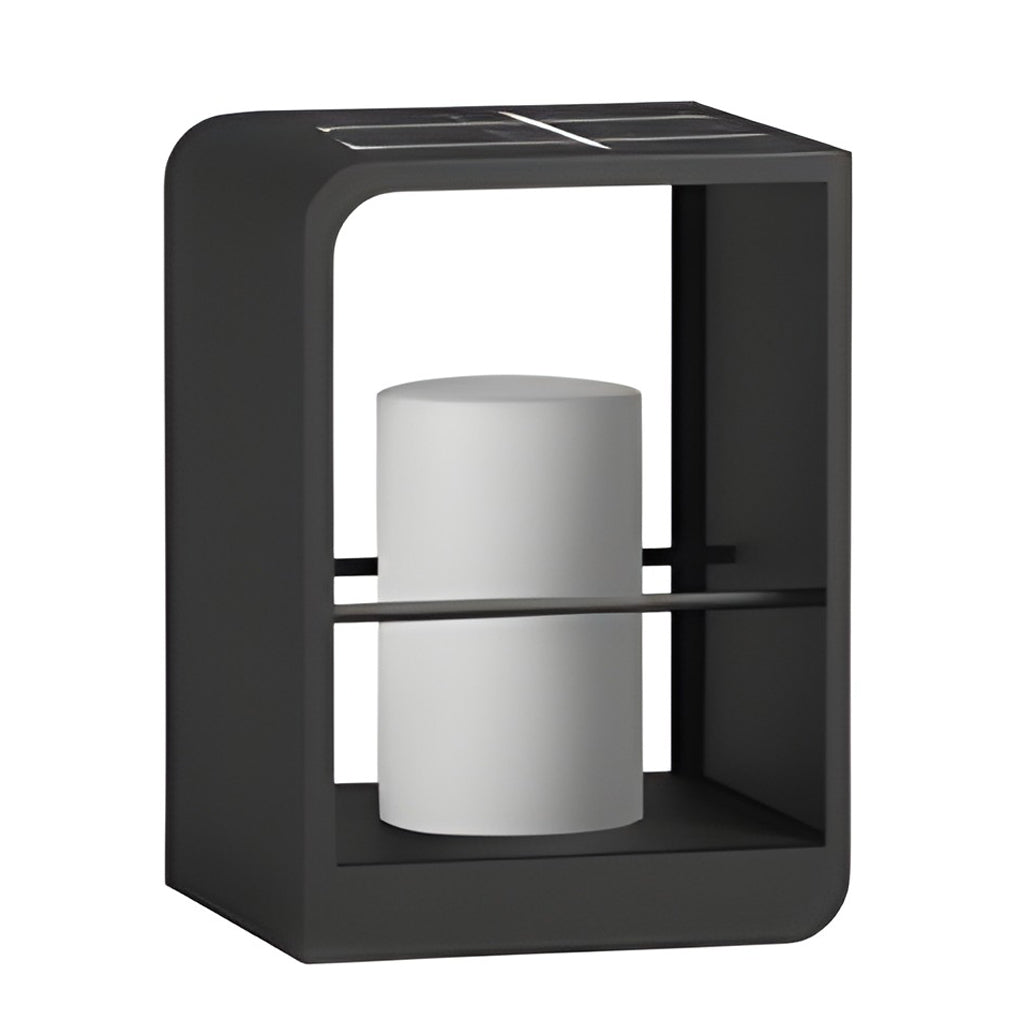 [Open-Box]Black Lantern Outdoor Light Rectangular Frame Waterproof Lamp