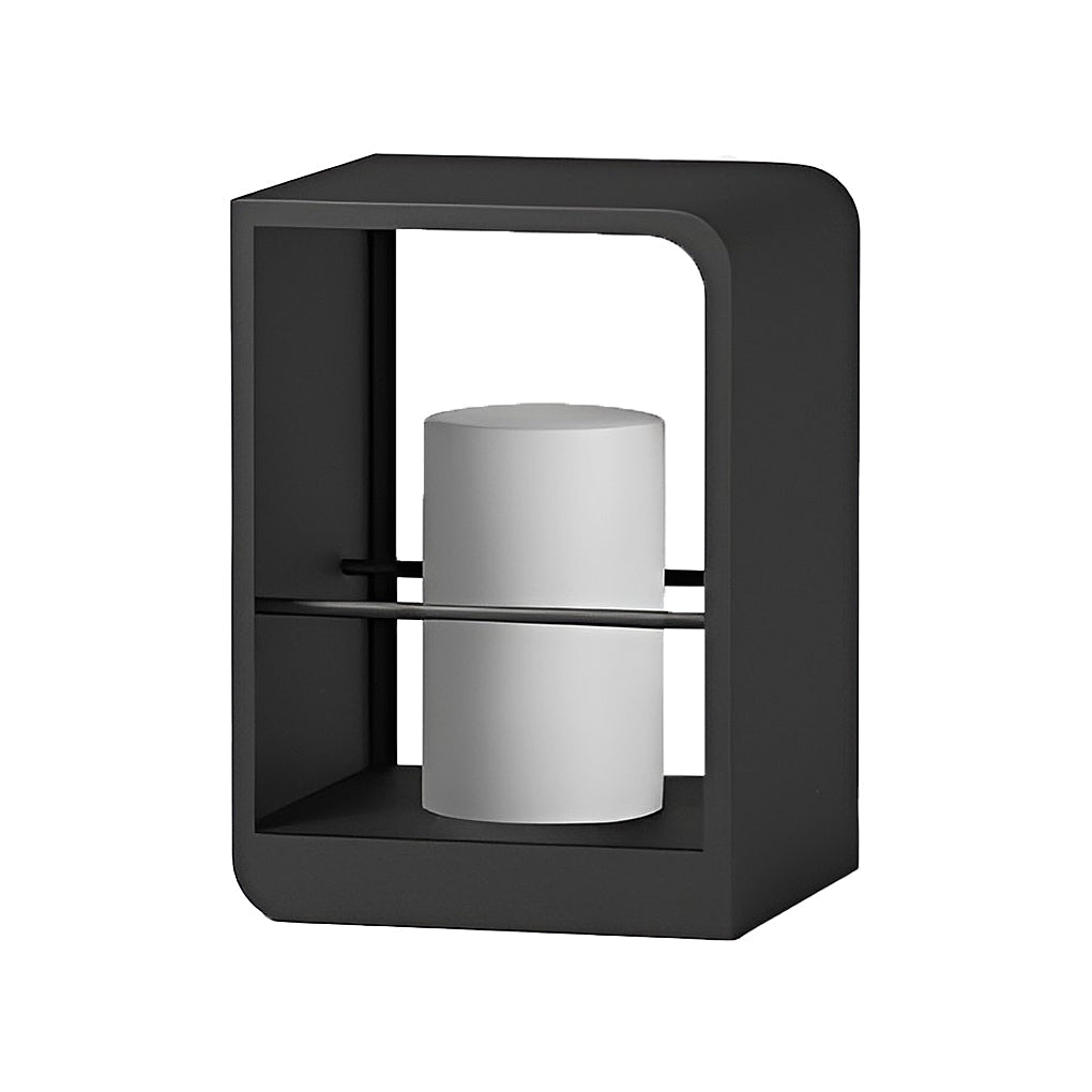 [Open-Box]Black Lantern Outdoor Light Rectangular Frame Waterproof Lamp