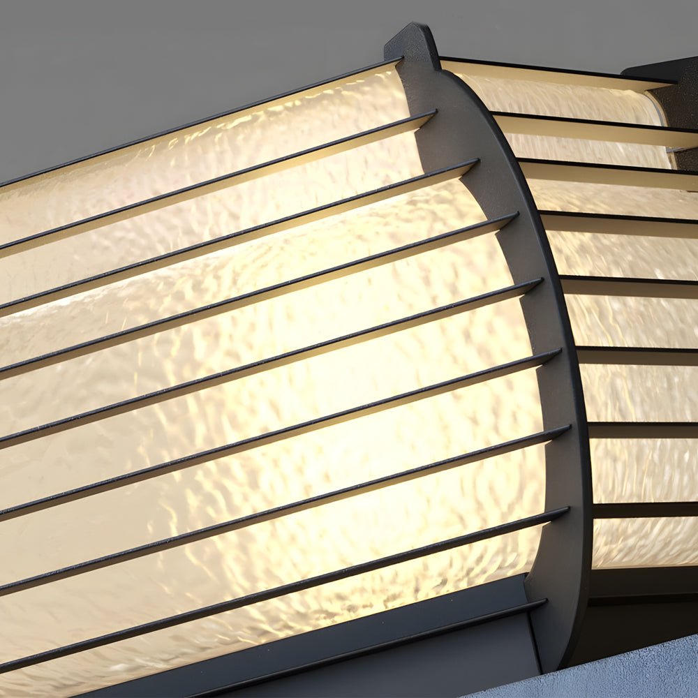 [Open-Box] Black Lattice Hardiwred/Solar Outdoor Post Pier Mount Light