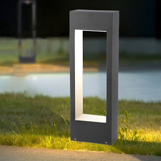 [Open-Box] Rectangular Frame Slim LED Lawn Light Sleek and Durable Outdoor Illumination