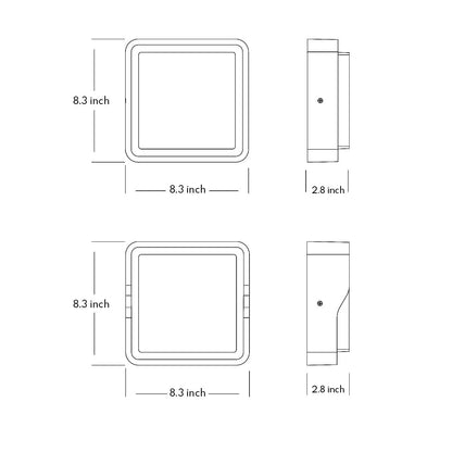 Waterproof Outdoor Sconces Lighting Fixtures Minimalist Wall Light Fixtures