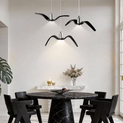 Wing Pendant Light Modern Creative Seagull LED Metal Light