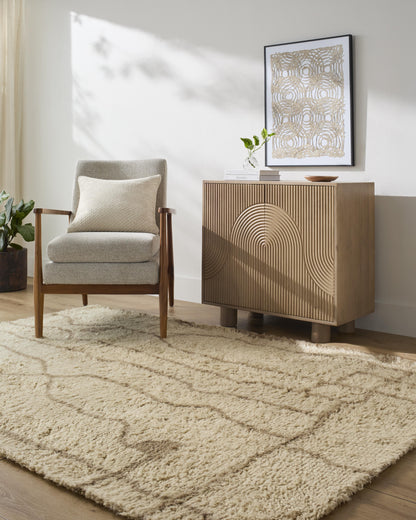 Labra Moroccan Style Hand-Tufted Wool Rug