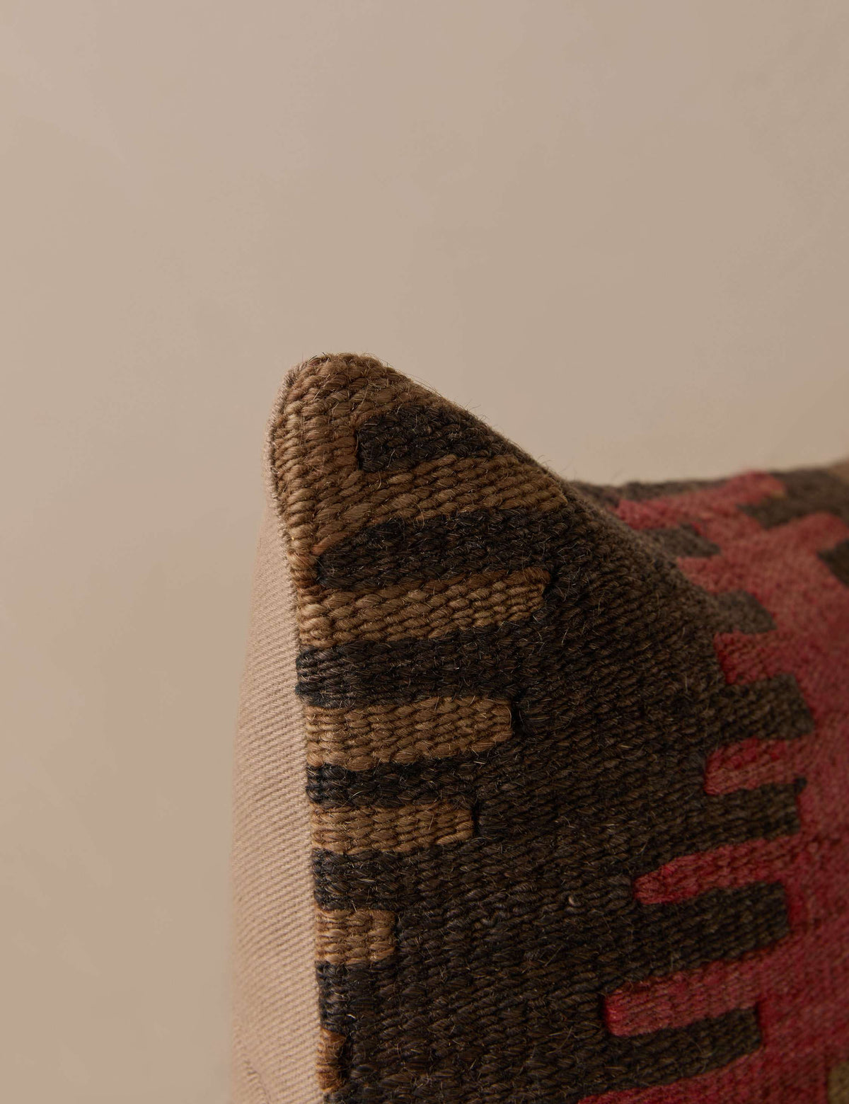 Vintage Lumbar Pillow No. 342, 12" x 20"