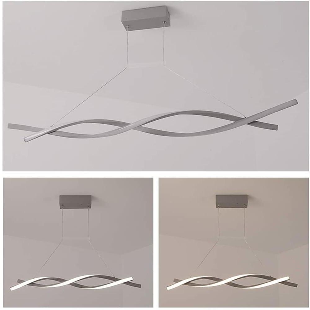 [Open-Box]]Interwoven Waves LED Modern Pendant Lighting Hanging Lamp Island Lights