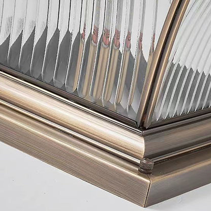 Waterproof Copper Outdoor Pillar Light European style