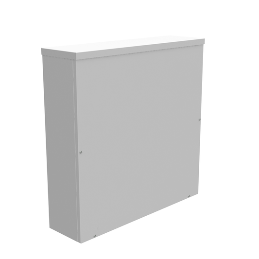 30x8x30 Screw Cover Type 3R UL Listed Steel Knockouts ANSI 61 Gray Quad D Knockout For Lock Emboss Mounting Holes In Back
