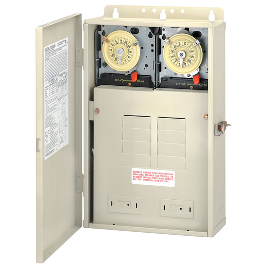 100 A Load Center with Two T104M Mechanisms, 8-Breaker Spaces