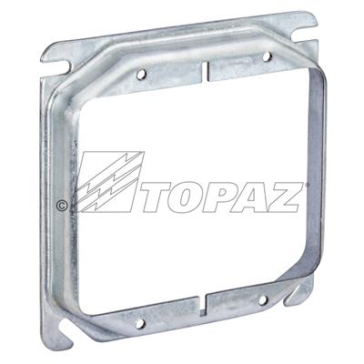 4" Square Double Gang Device Rings Raised 5/8" 7.0CU