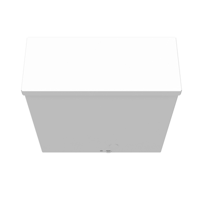 10x4X10 Screw Cover Type 3R UL Steel KO ANSI 61 Gray Quad D KO For Lock Hole In Back