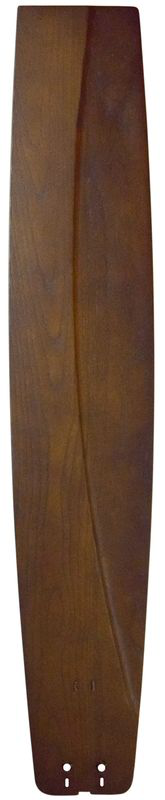 36" LARGE CARVED WOOD BLADE: WALNUT