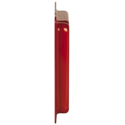 4-11/16 in. x 4 in. Life Safety Square Adapter Ring, 5/8 in. Raised, Red