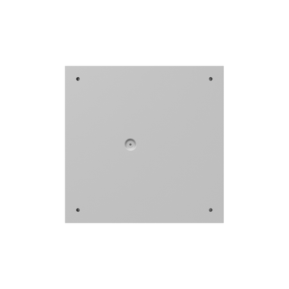 12x8x12 Screw Cover Type 1 UL Steel KOs Gray Cover w/Teardrop Slots Holes In Back