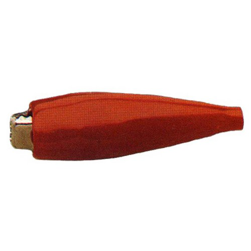 Alligator Test Clips Flexible Vinyl Molded Insulator Wide - Crimp Type Red 2"