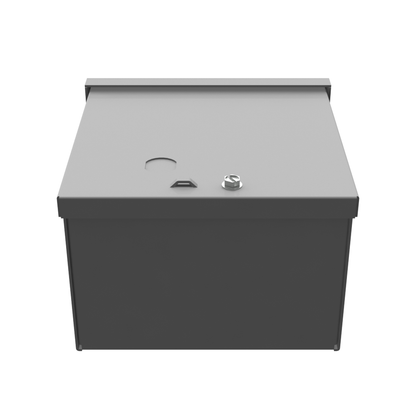6x4X6 Screw Cover Type 3R UL Steel No KO ANSI 61 Gray Quad D KO For Lock Holes In Back