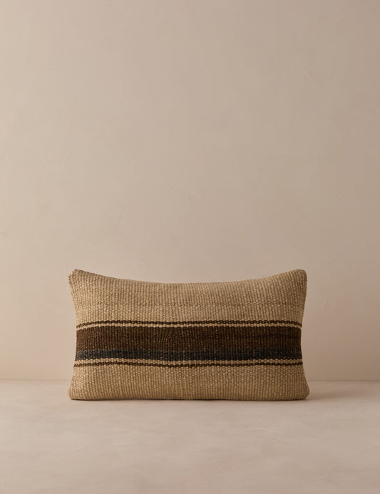 Vintage Lumbar Pillow No. 337, 12" x 20"