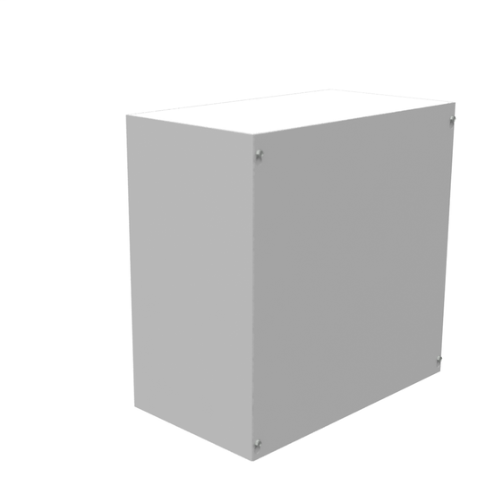 18x10x18 Screw Cover Type 1 UL Steel No KO Gray Cover w/Teardrop Slots Holes In Back