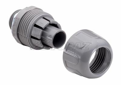 2" Gray Nylon Straight Liquidtight Connector