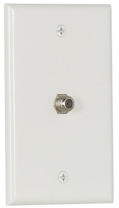 1172W, Standard Wallplate and Coaxial Jack