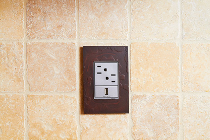 adorne® USB Outlet, Half-Size, Magnesium