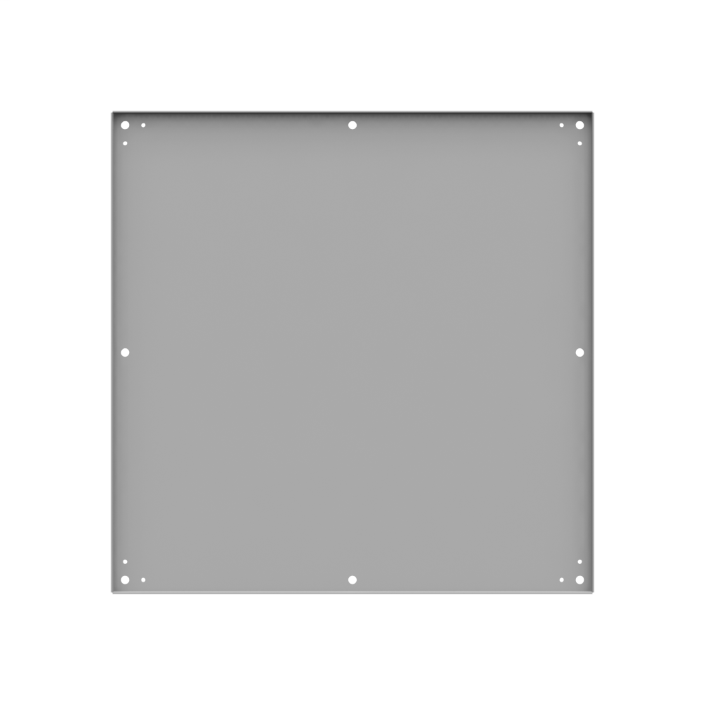 Back Panel Non UL Listed 36x36 Hinge Cover White Steel