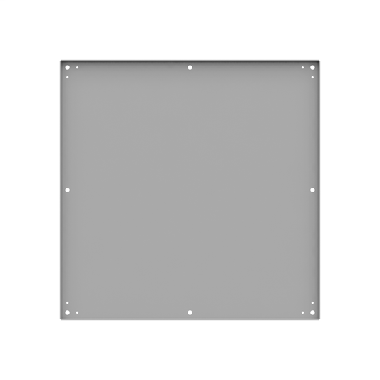 Back Panel Non UL Listed 36x36 Hinge Cover White Steel