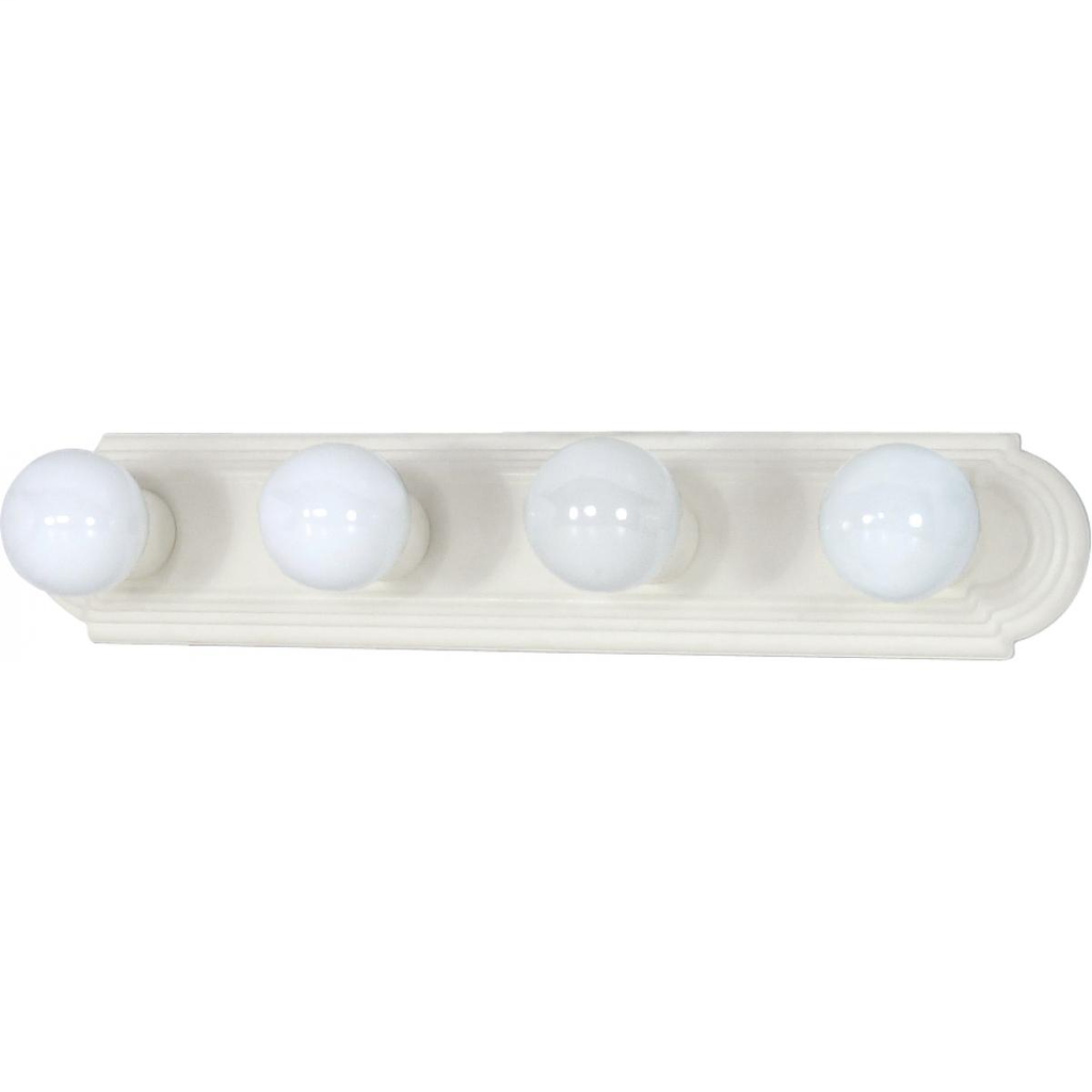 4 Light - 24" Vanity Strip - Textured White Finish