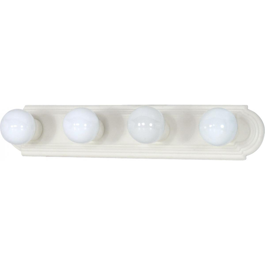 4 Light - 24" Vanity Strip - Textured White Finish