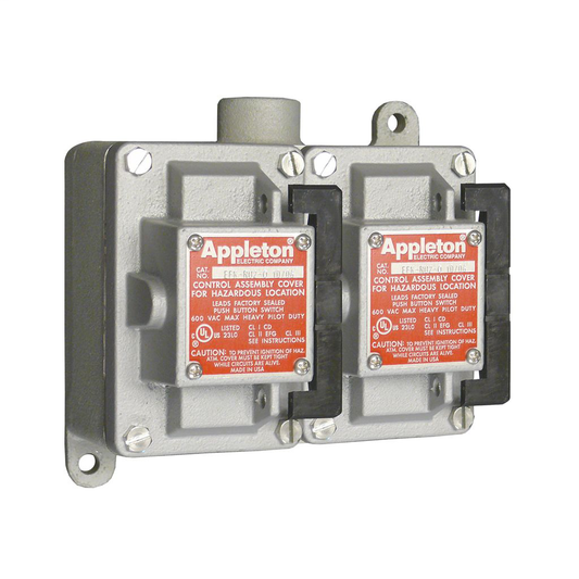 Appleton™ EFD/EFDB and EDS Control Stations and Pilot Lights - PN ESKBBQ