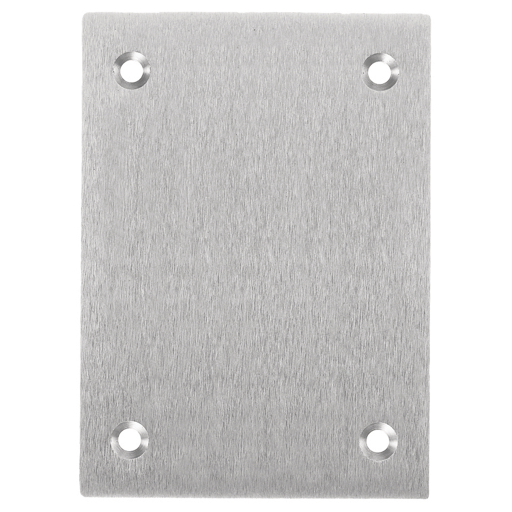 1-Gang Cover, Rectangular, Blank, Aluminum