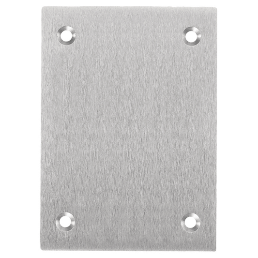 1-Gang Cover, Rectangular, Blank, Aluminum