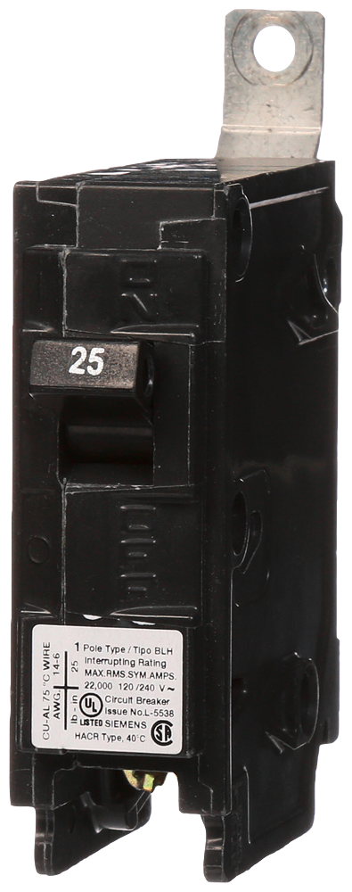 BREAKER 25A 1P 120V 22K BLH