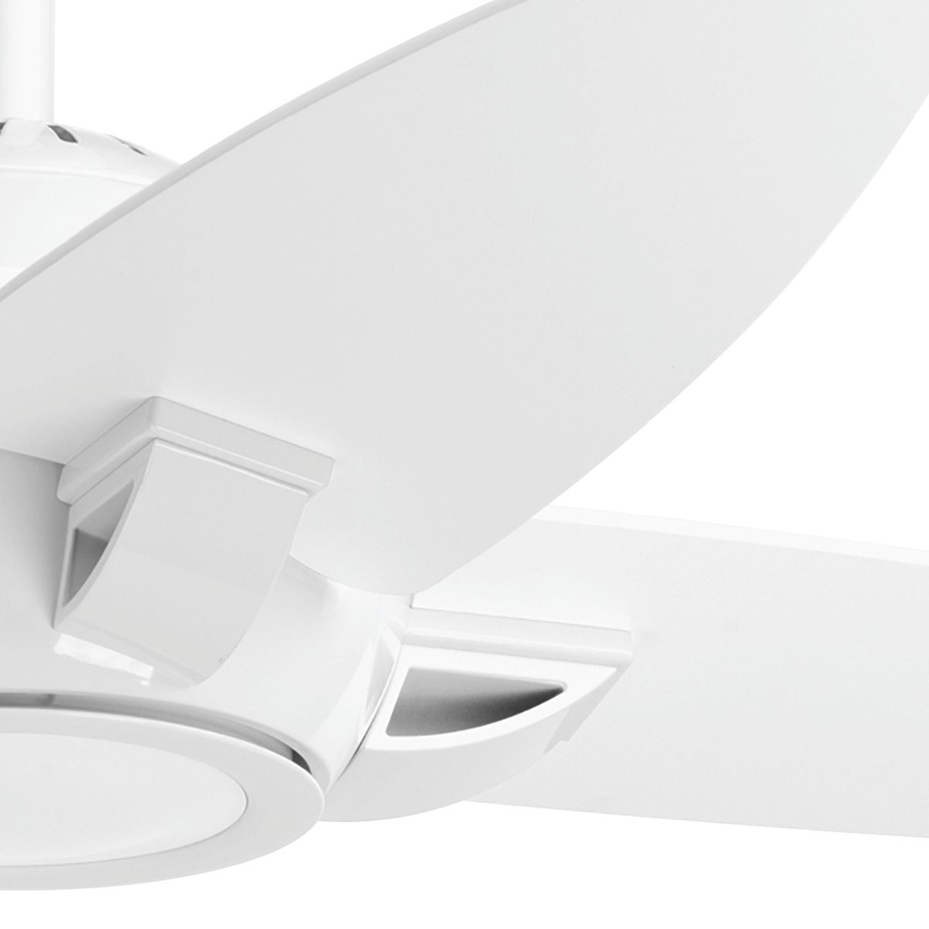 54" 4 Blade Fan w/ LED Light in White