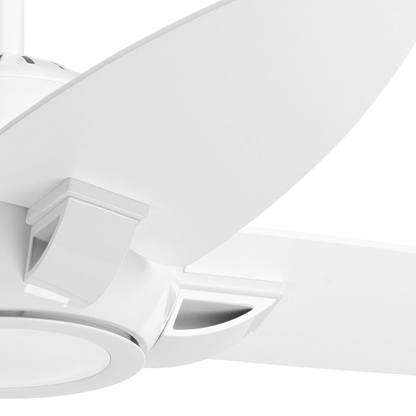 54" 4 Blade Fan w/ LED Light in White