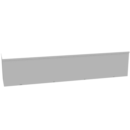 10x48x10 Screw Cover Wireway Type 3R UL Listed Steel Knockouts ANSI 61 Gray Quad D Knockout For Lock