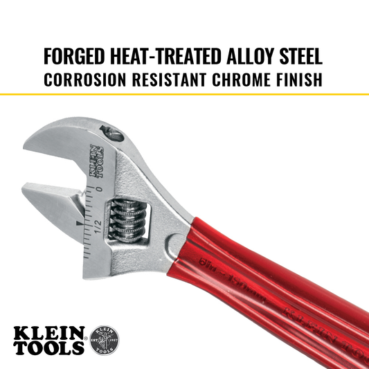 Adjustable Wrench Extra Capacity, 6-1/2-Inch