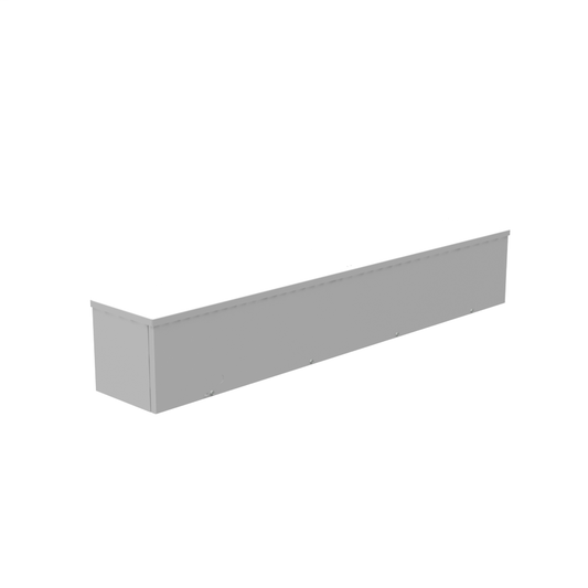 8x48x8 Screw Cover Wireway Type 3R UL Listed Steel Knockouts ANSI 61 Gray Quad D Knockout For Lock