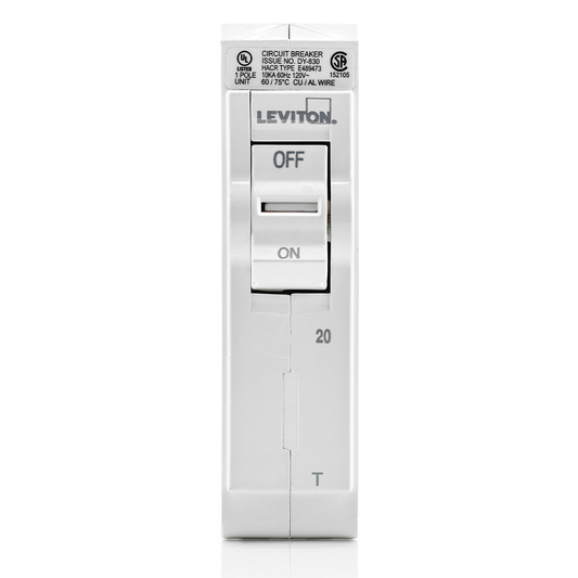 20A 1-Pole Standard Thermal Magnetic Branch Circuit Breaker