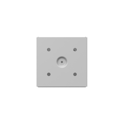 4X4X4 Screw Cover Type 1 UL Steel KOs Gray Cover w/Teardrop Slots Holes In Back