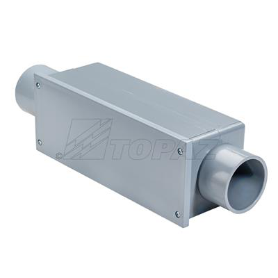 3-1/2" Schedule 40 PVC C Type Conduit Bodies with Junction Boxes