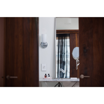 adorne® Gloss White 1-Gang Screwless Wall Plate with Microban®