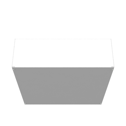 24X8x24 Screw Cover Type 1 UL Steel No KO Gray Cover w/ Teardrop Slots Holes In Back