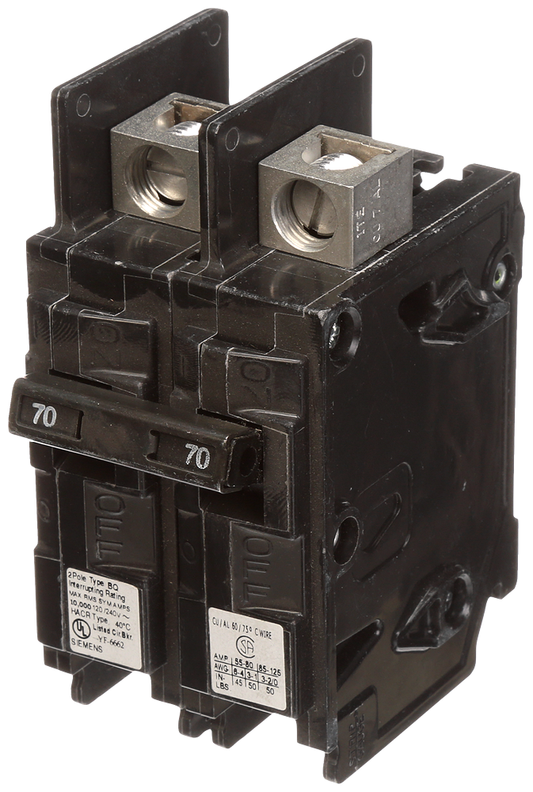 BRKR BQ 2P 120/240V 70A 10K LUG